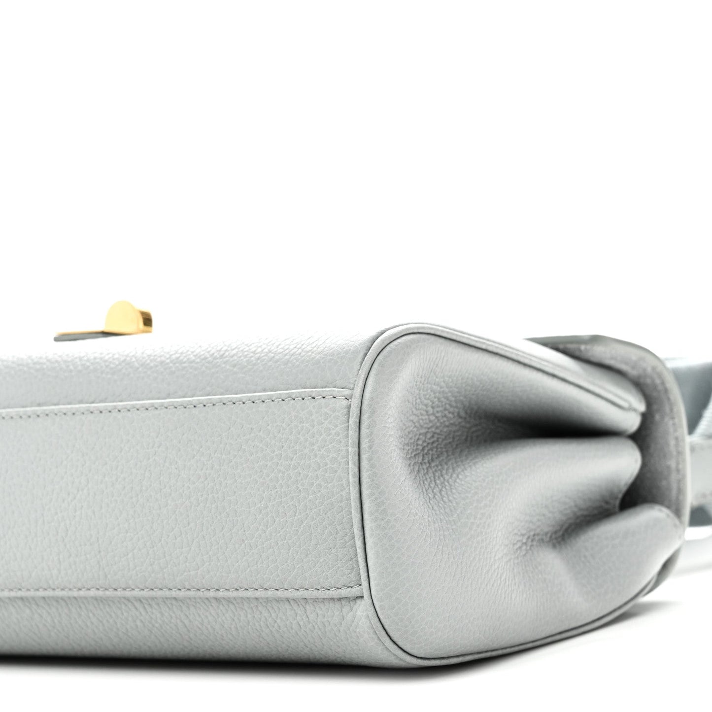 Grained Calfskin Teen Soft 16 Shoulder Bag Ice Blue