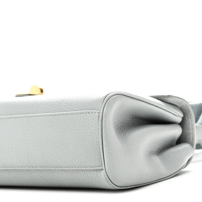 Grained Calfskin Teen Soft 16 Shoulder Bag Ice Blue