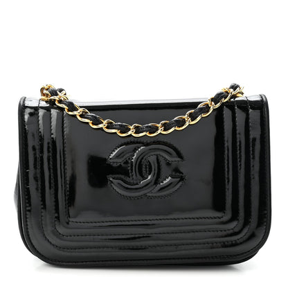 Patent Mini Flap Black