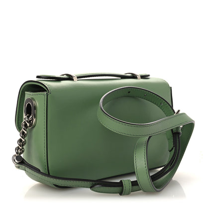 Senna Calfskin Petite GG Top Handle Shoulder Bag Green Soil Grass