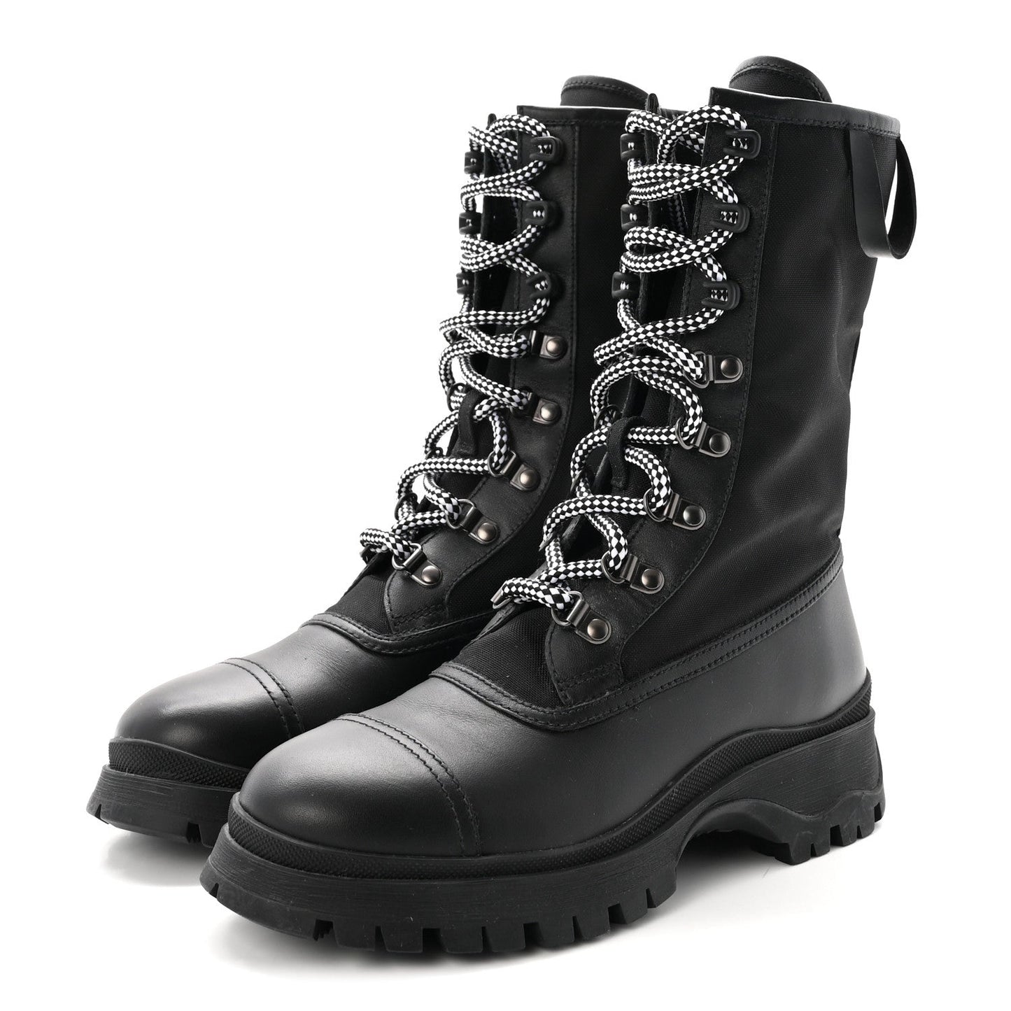 Vitello Montana Neoprene Combat Boots 36 Black