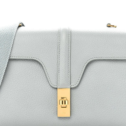 Grained Calfskin Teen Soft 16 Shoulder Bag Ice Blue