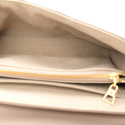 Calfskin LV New Wave Chain Bag Taupe