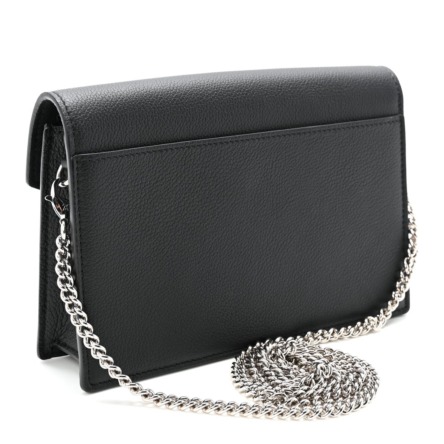 Soft Calfskin My Lockme Chain Pochette Black