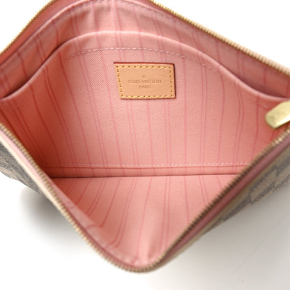 Damier Azur Neverfull MM GM Pochette  Rose Ballerine