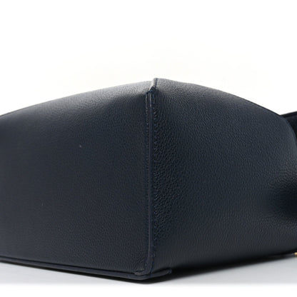 Soft Grained Calfskin Small Puzzle Edge Bag Navy