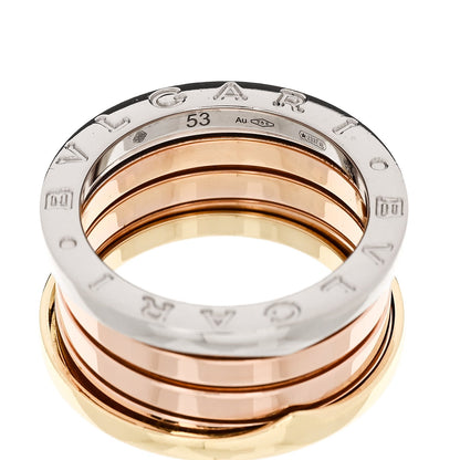 18K Rose White Yellow Gold B.Zero1 Four-Band Ring 53 6.5