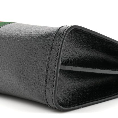 Calfskin GG Web Small Ophidia Chain Shoulder Bag Black