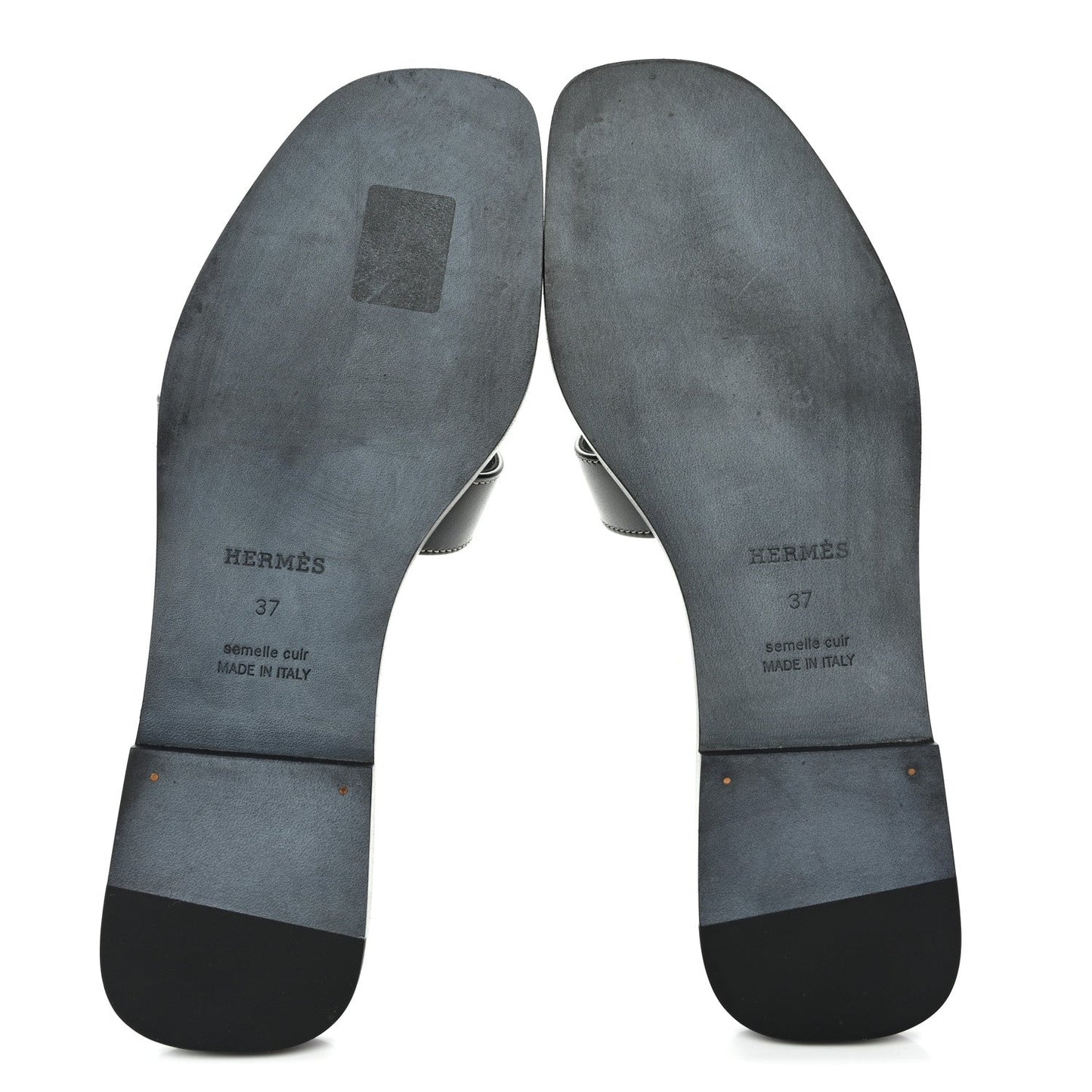 Box Calfskin Oran Sandals 37 Black