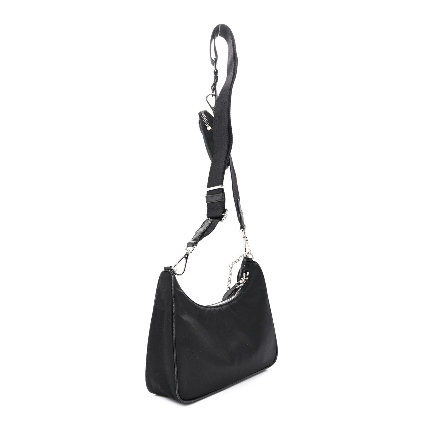 Re-Nylon Saffiano Re-Edition 2005 Shoulder Bag Black
