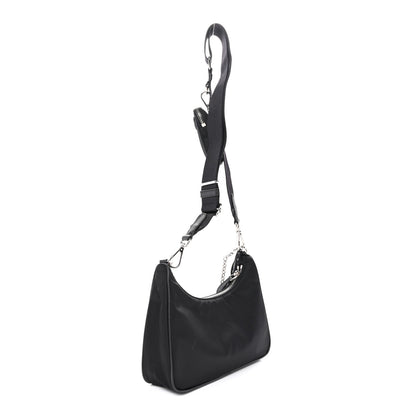 Re-Nylon Saffiano Re-Edition 2005 Shoulder Bag Black