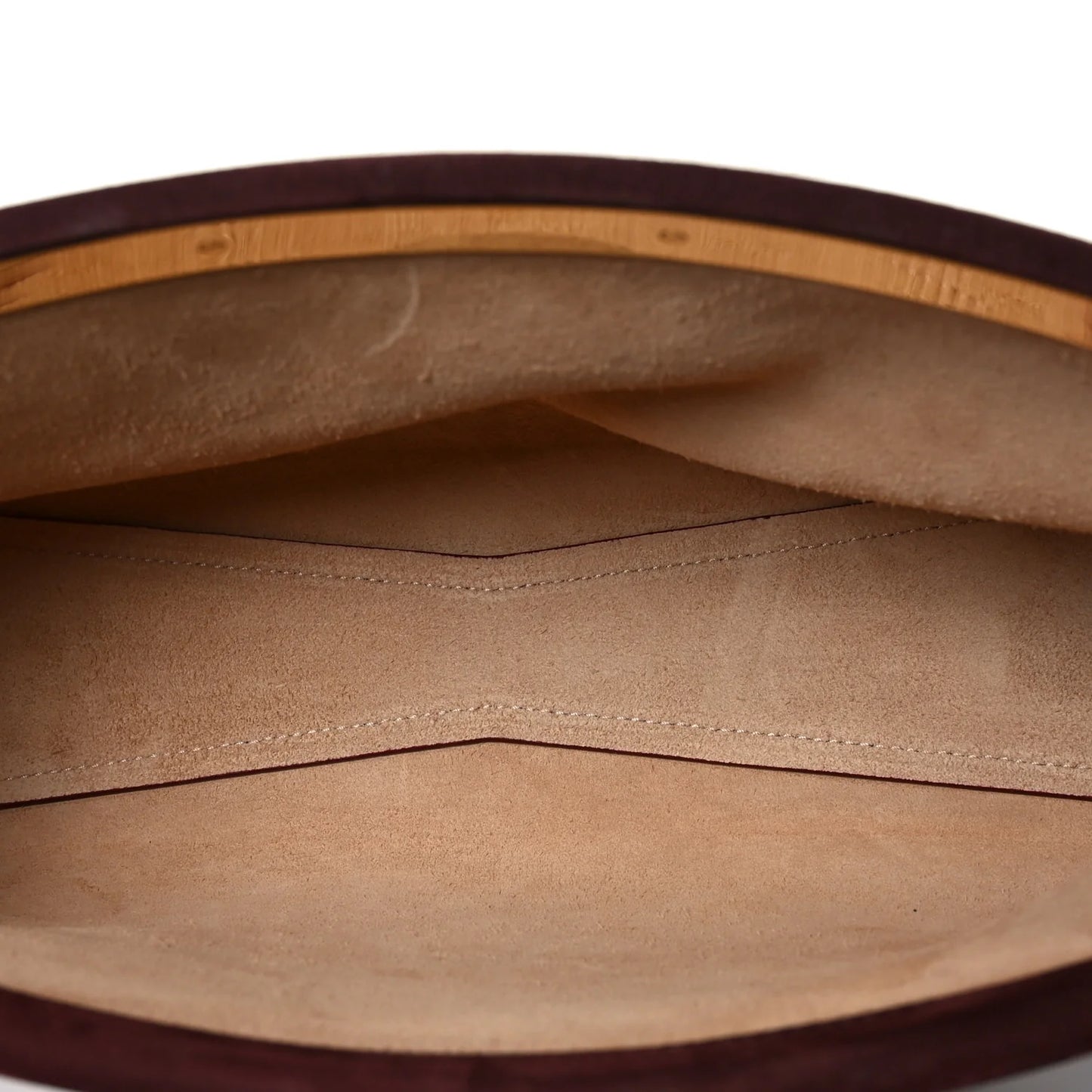 Alaia Nubuck Medium Le Click East West Bag Rouge Grenat