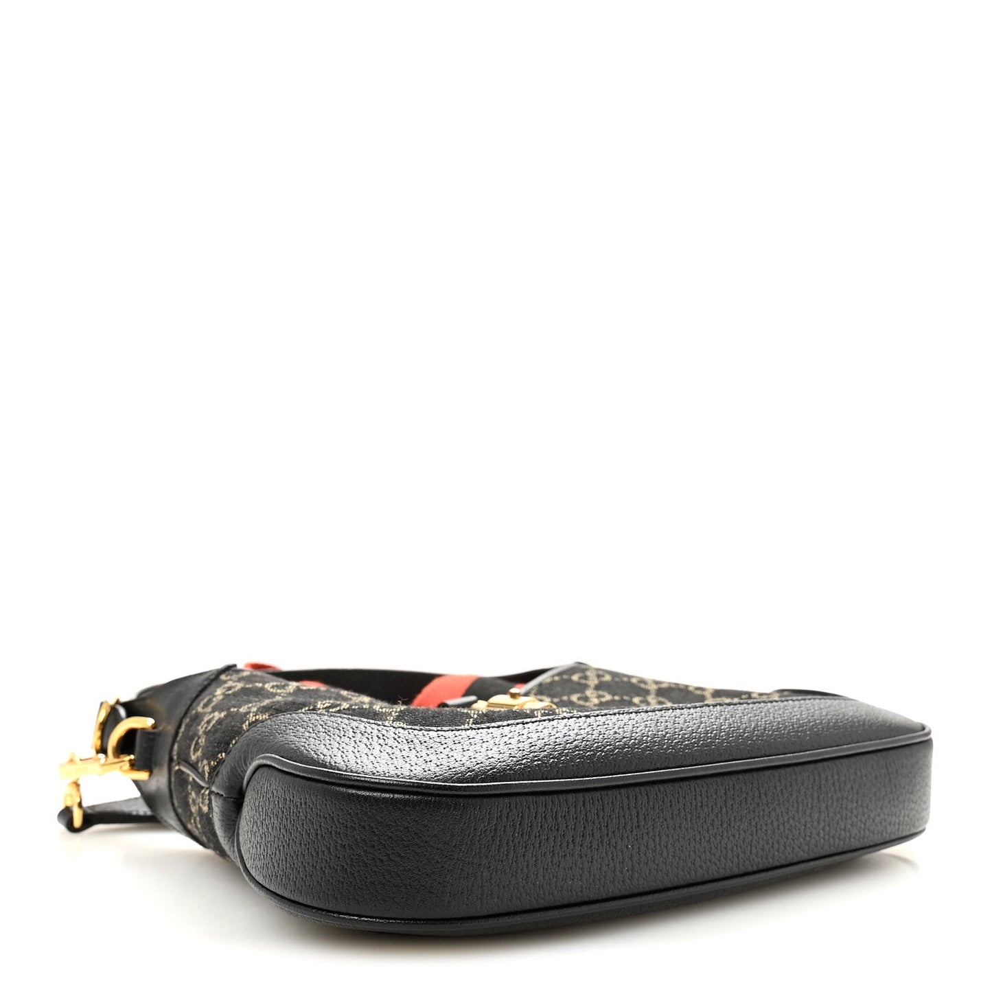 Jacquard Denim GG Monogram Small Jackie 1961 Hobo Black Ivory