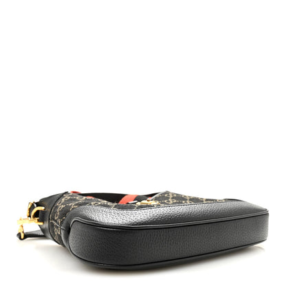 Jacquard Denim GG Monogram Small Jackie 1961 Hobo Black Ivory