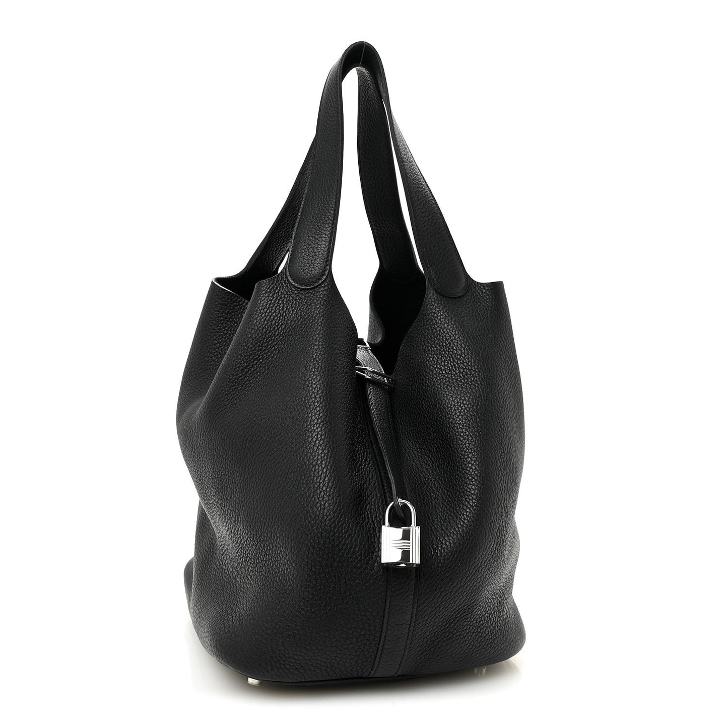 Taurillon Clemence Picotin Lock 26 GM Black