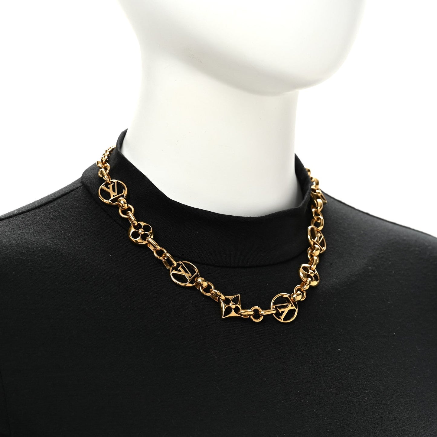 Metal Crazy in Lock Necklace Gold