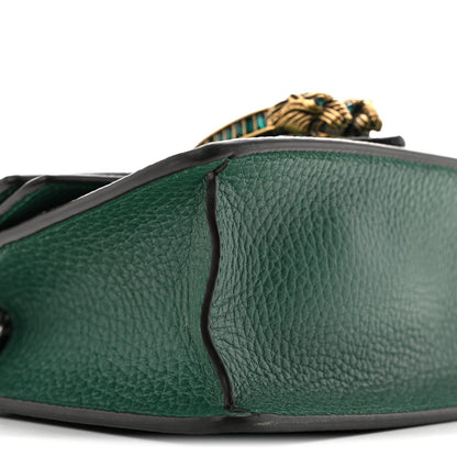Dollar Calfskin Crystal Mini Dionysus Top Handle Bag Emerald
