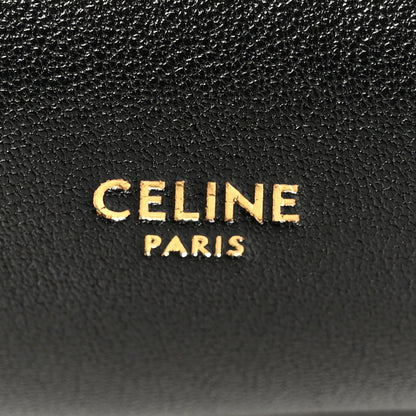Supple Shiny Lambskin Little New Luggage Black
