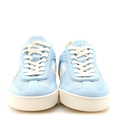 Gucci Suede Mesh Womens G75 Sneakers 38 Blue