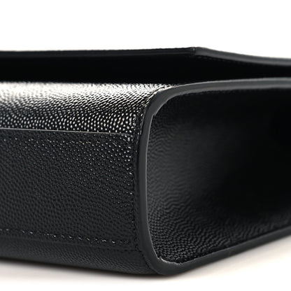 Grain De Poudre Medium Classic Monogram Monochrome Kate Satchel Black