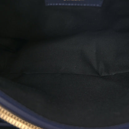 Derby Calfskin Vintage Check Medium Banner Tote Regency Blue