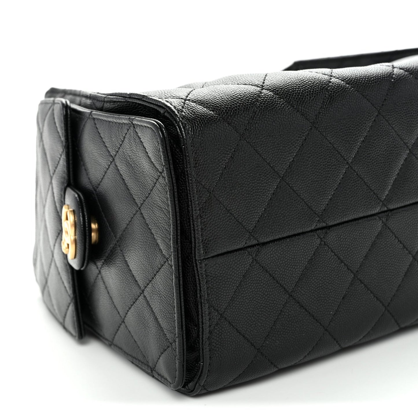 Caviar Quilted Small Chanel 25 Handbag Black