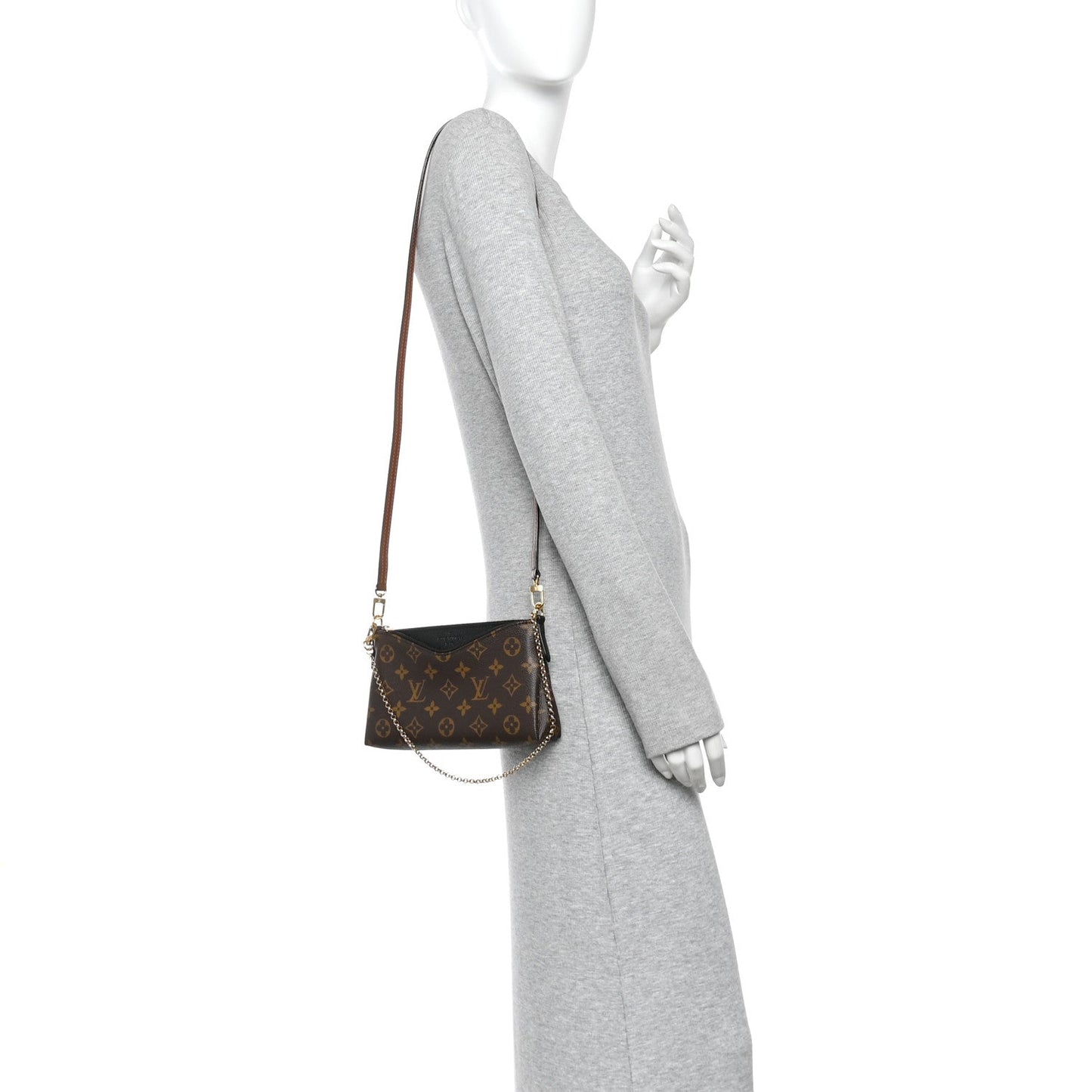 Monogram Pallas Clutch Black