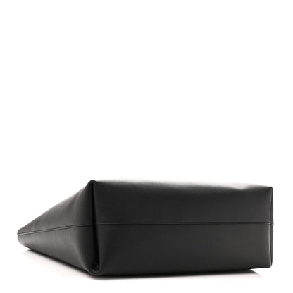 Calfskin Large Shopping Tote Black