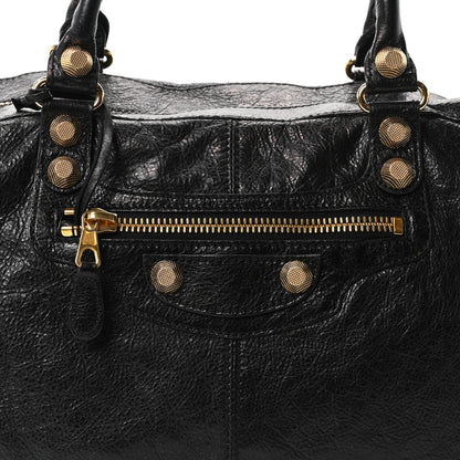 Agneau Giant 12 Gold Hardware Work Black