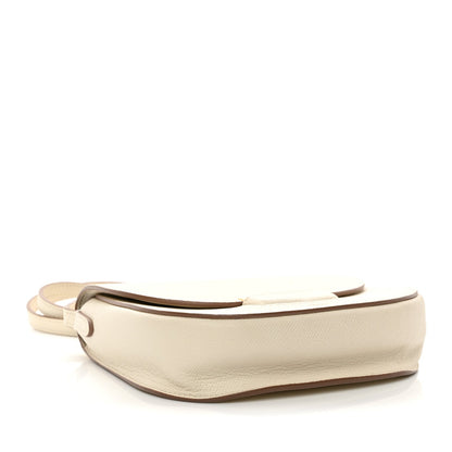 Grained Calfskin Small Trotteur White