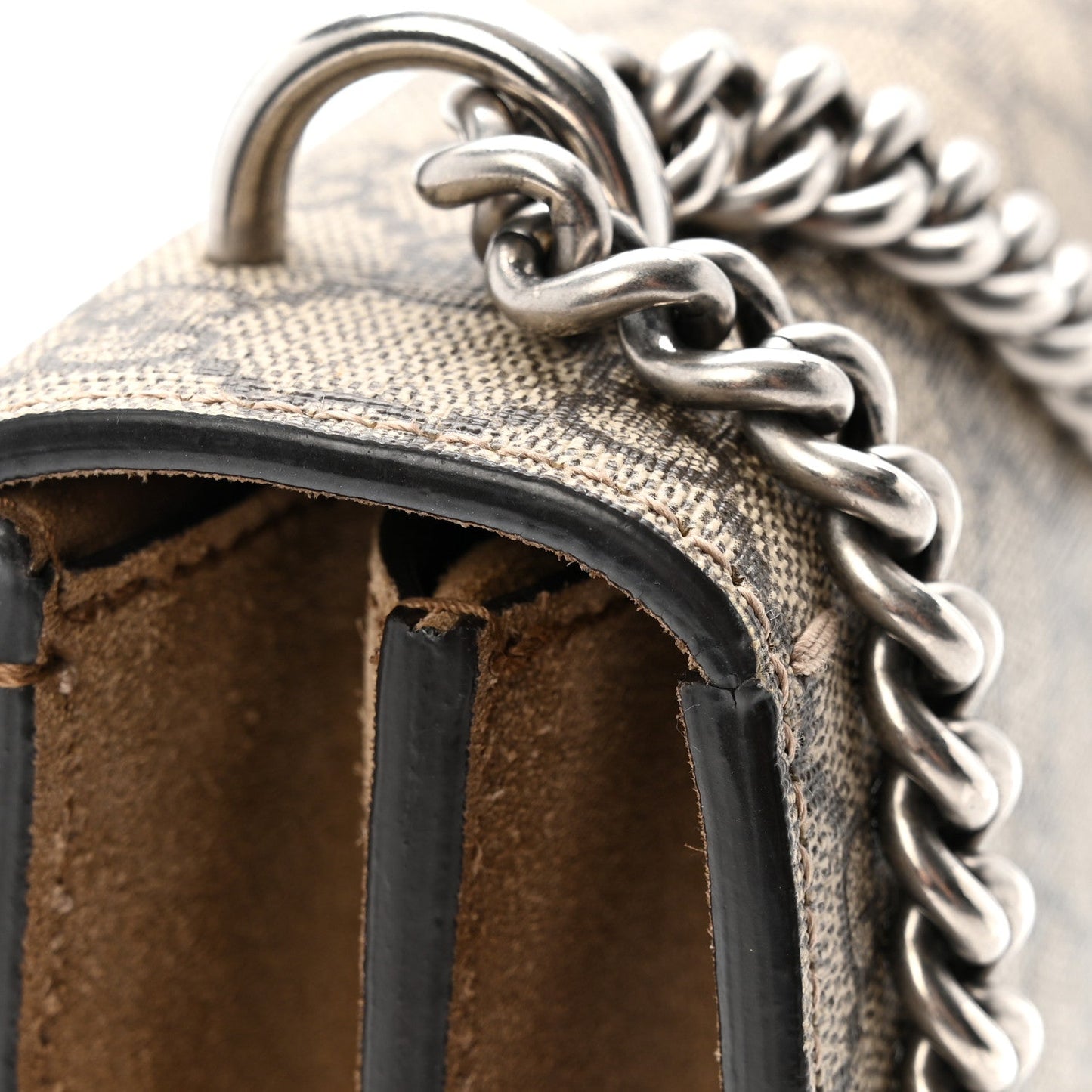 GG Supreme Monogram Small Dionysus Shoulder Bag Taupe