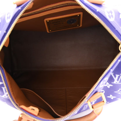 Calfskin Monogram Speedy P9 Bandouliere 40 Amethyst