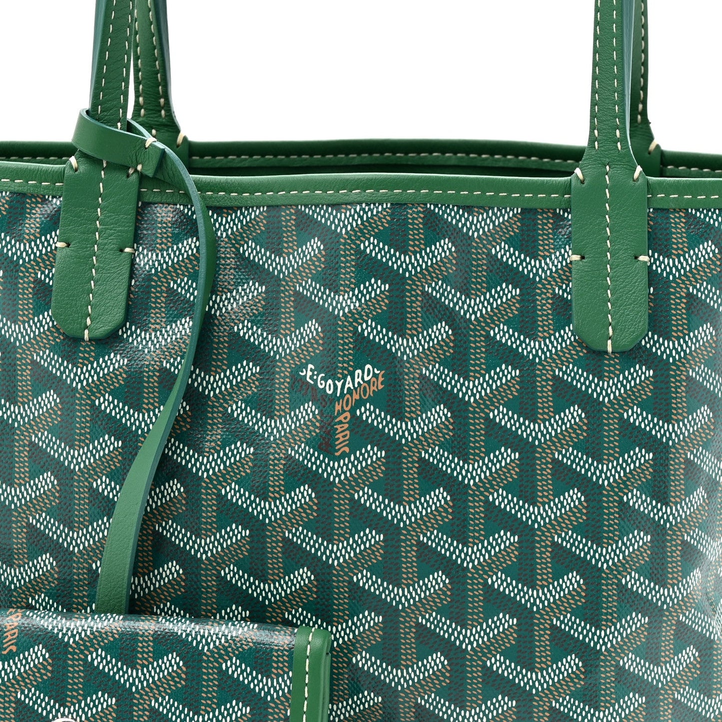 Goyardine Reversible Mini Anjou Green
