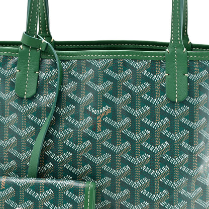 Goyardine Reversible Mini Anjou Green