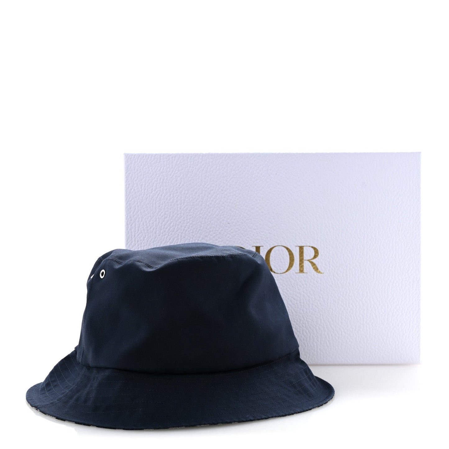 Polyester Cotton Oblique Teddy-D Brim Bucket Hat 58 Blue