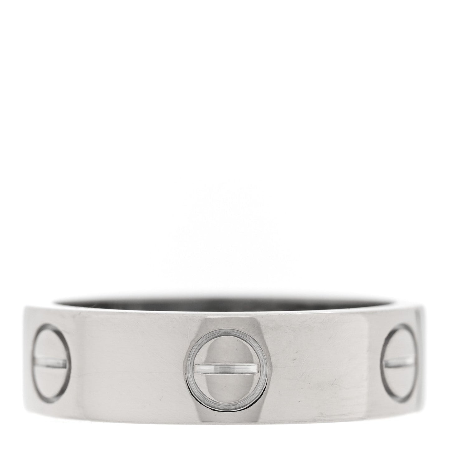 18K White Gold 5.5mm LOVE Ring 54 7
