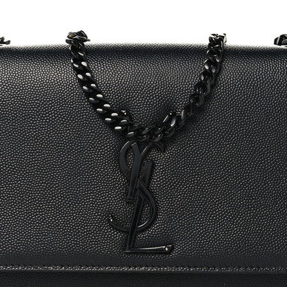 Grain De Poudre Small Monogram Monochrome Kate Satchel Black
