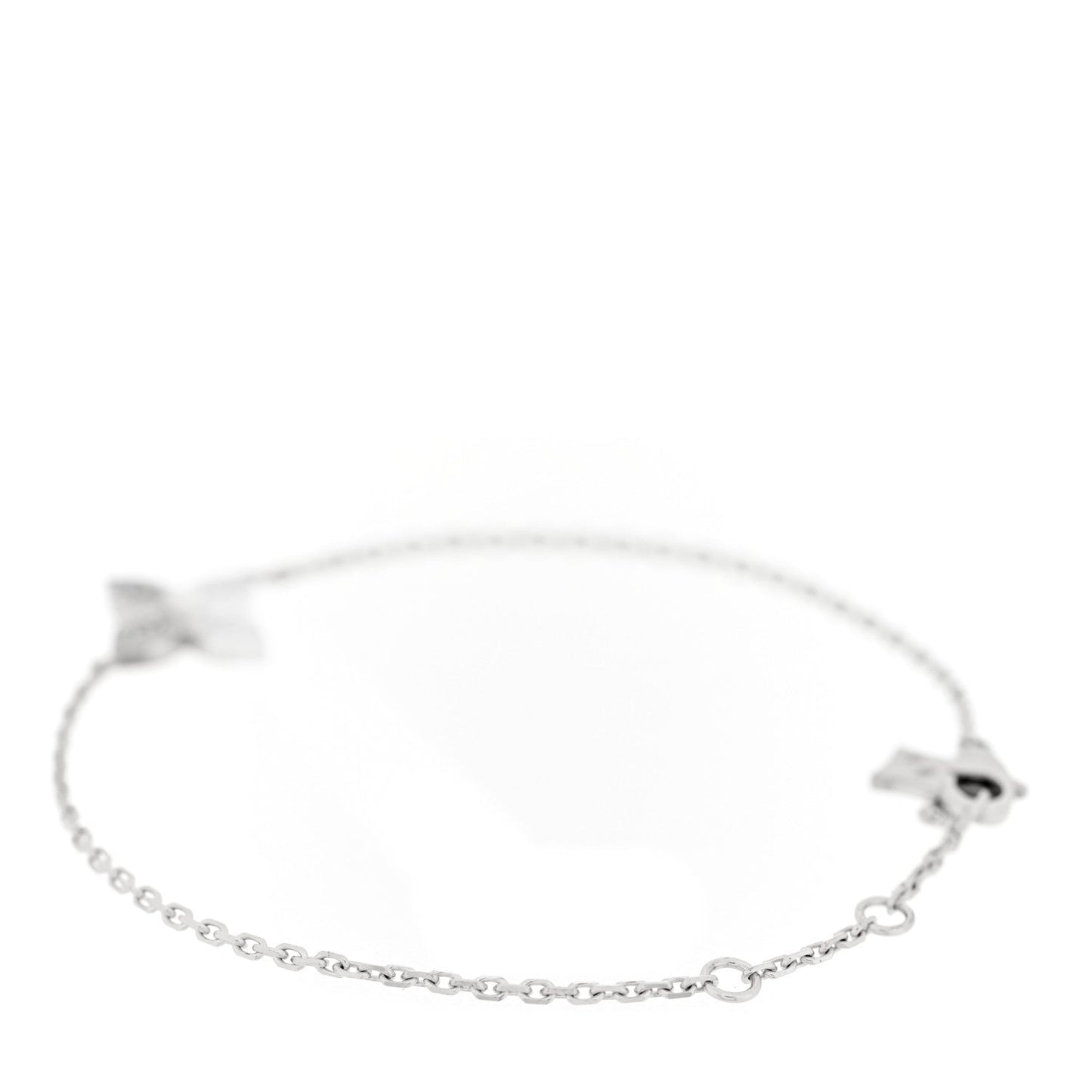 18K White Gold Diamond Star Blossom Bracelet
