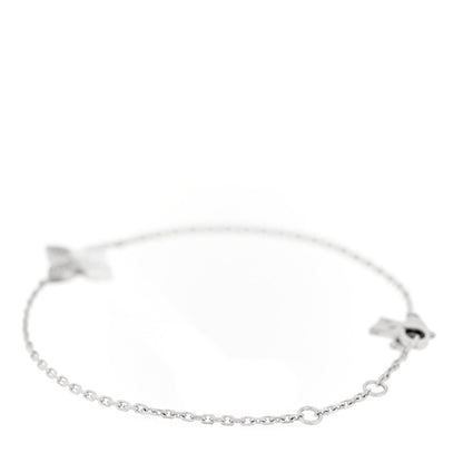 18K White Gold Diamond Star Blossom Bracelet