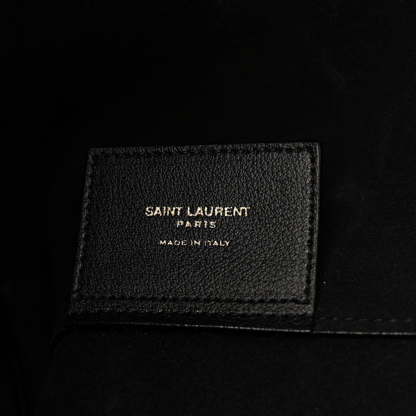 Calfskin Large Shopping Tote Black