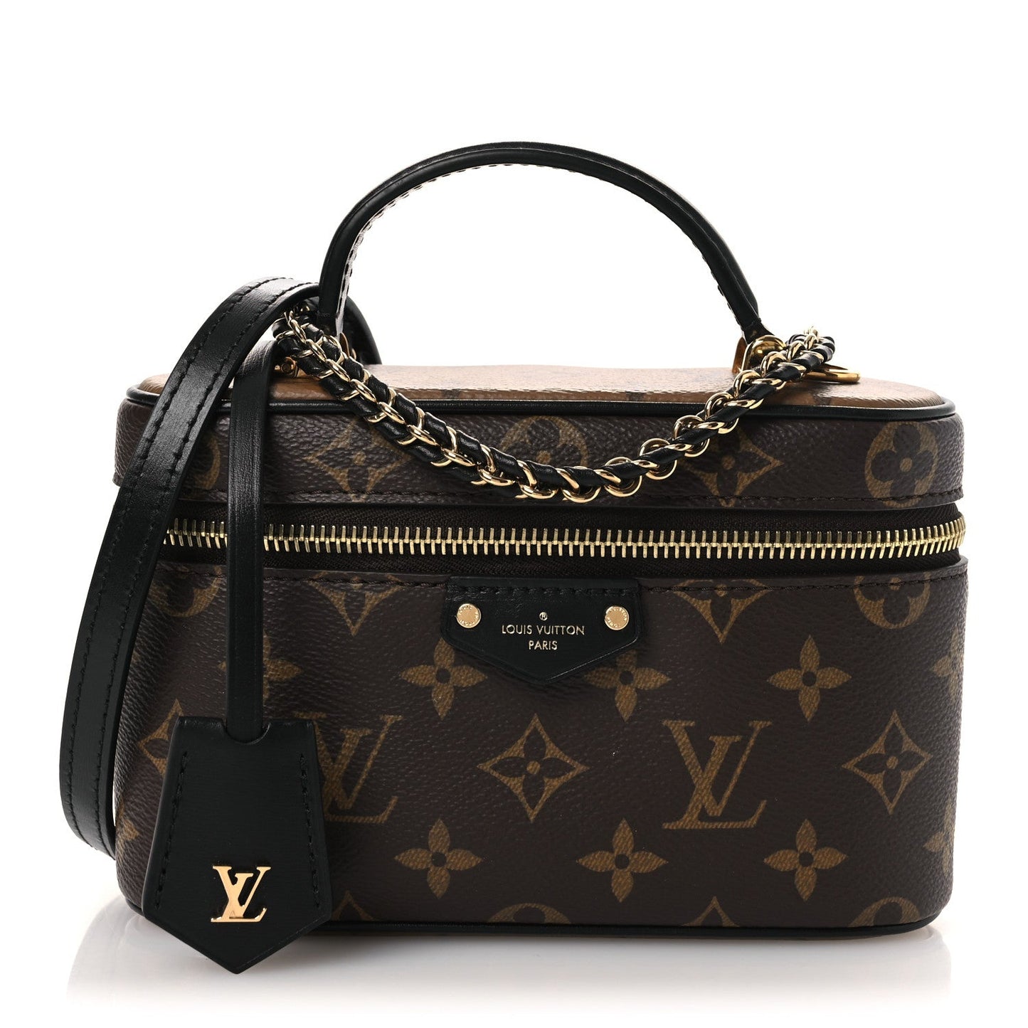 Reverse Monogram Vanity Chain Pouch