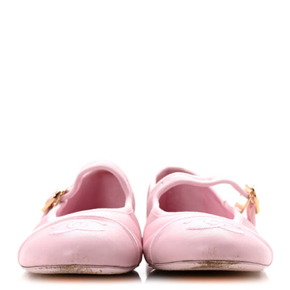 Lambskin Mary Jane Flats 38 Light Pink