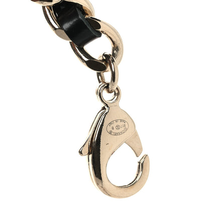 Lambskin Metal CC Chain Logo Belt Gold