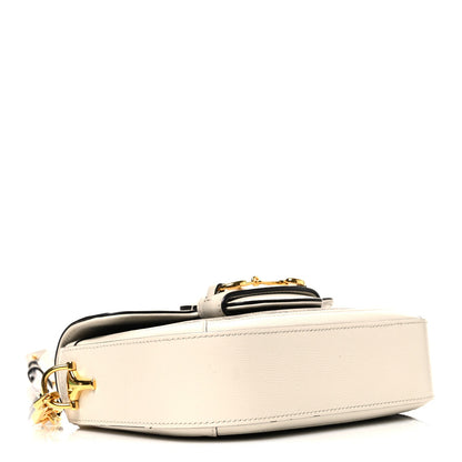 GG Supreme Monogram Web Mini Horsebit 1955 Shoulder Bag Beige Mystic White