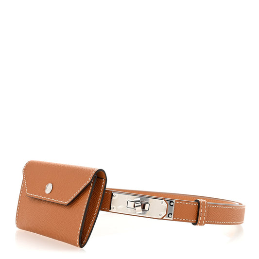 Epsom Kelly Pocket Belt Gold