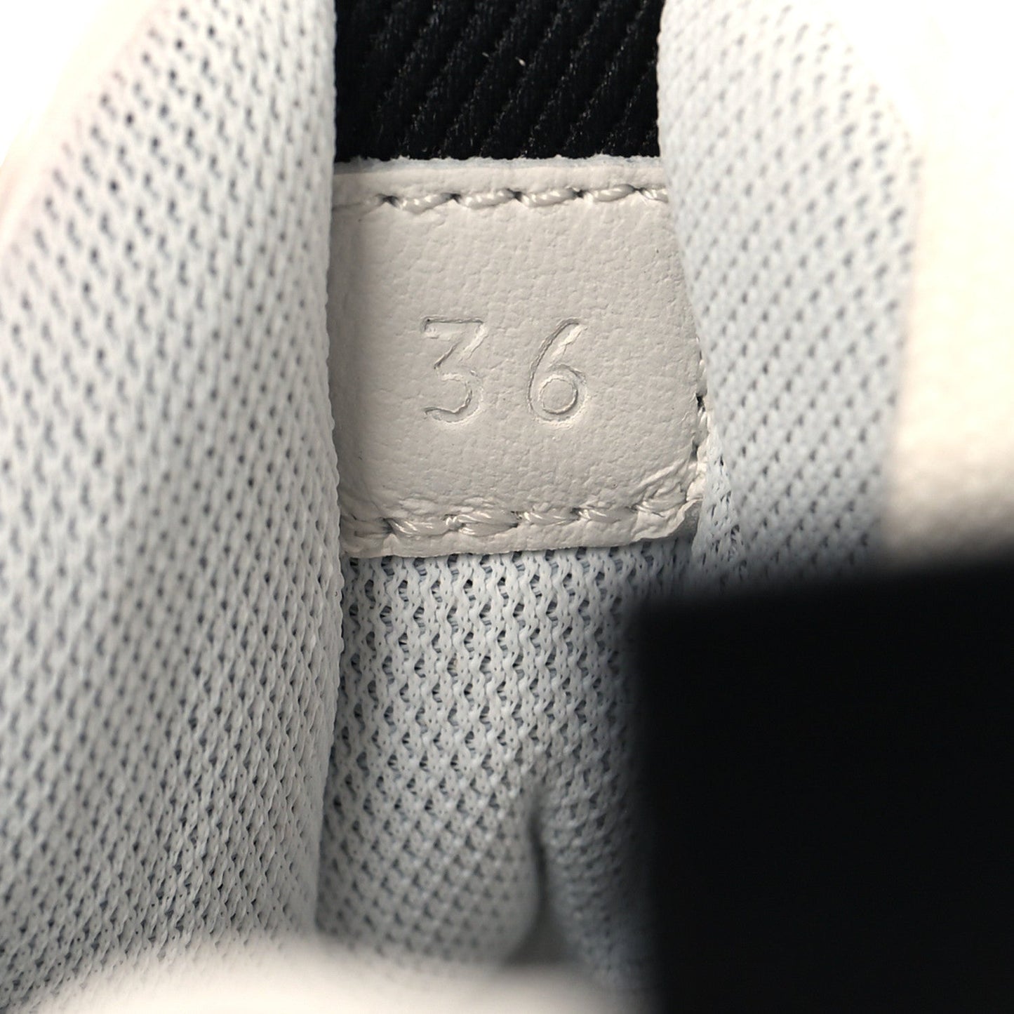 Parachute Fabric Calfskin Impulse Sneakers 36 White