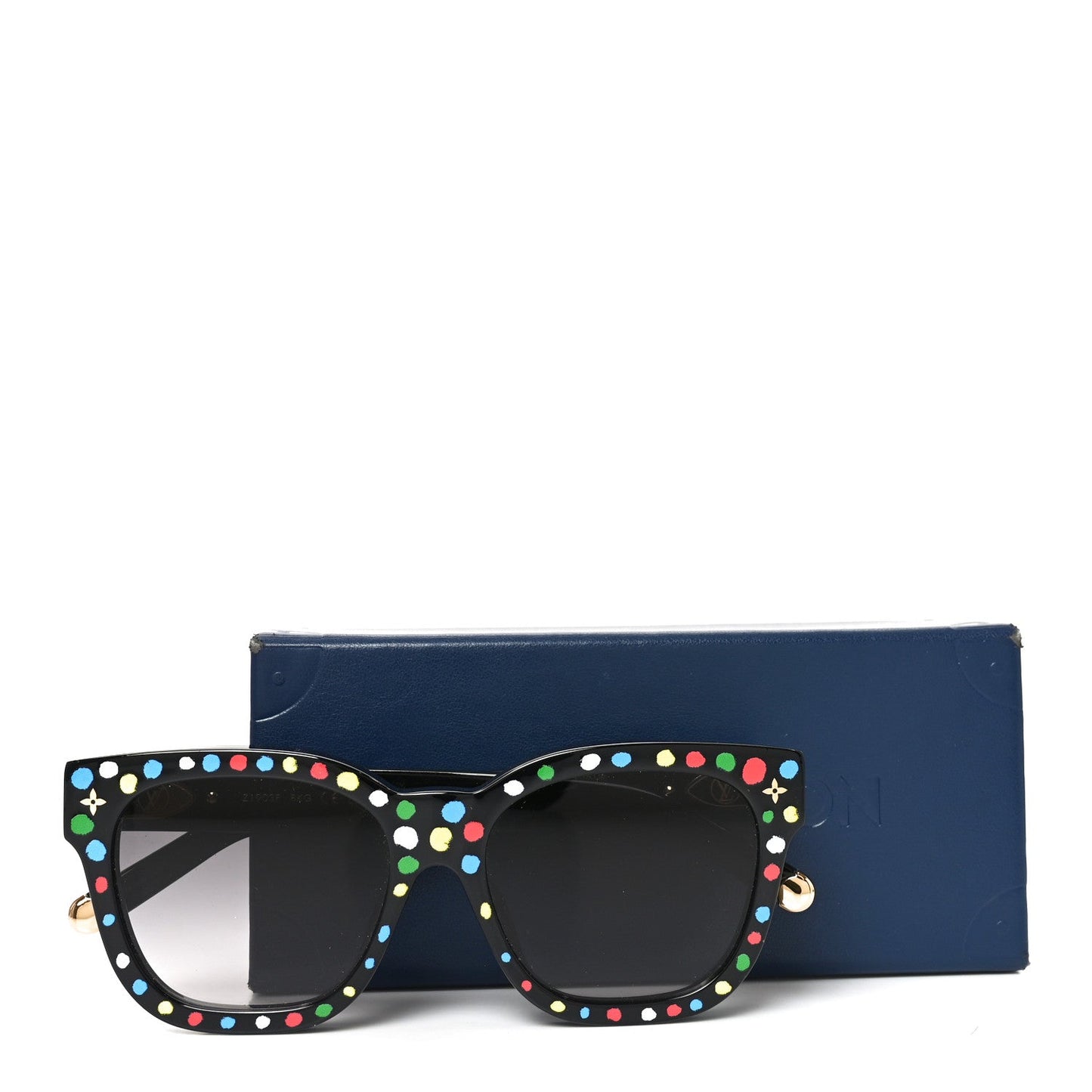 LV X YK Acetate Painted Dots Sunglasses Z1903E Black Multicolor