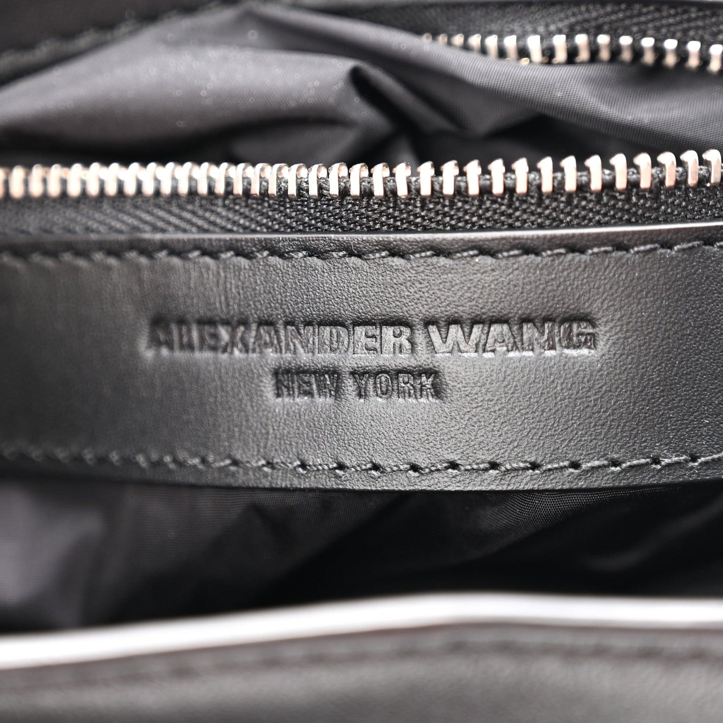 Lambskin Attica Chain Dry Sack Bucket Bag Black