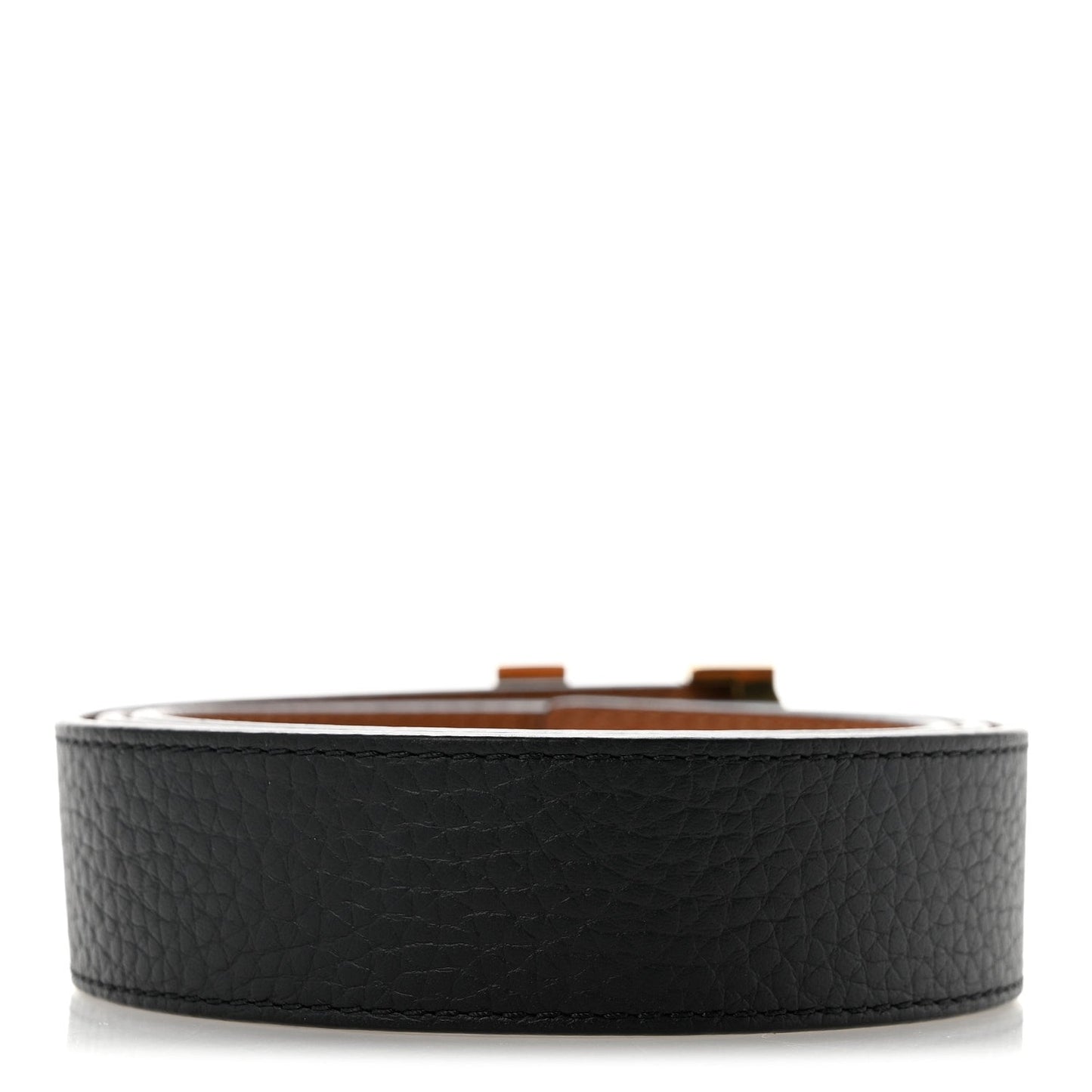 Taurillon Calfskin 30mm LV Initiales Reversible Belt 80 32 Black