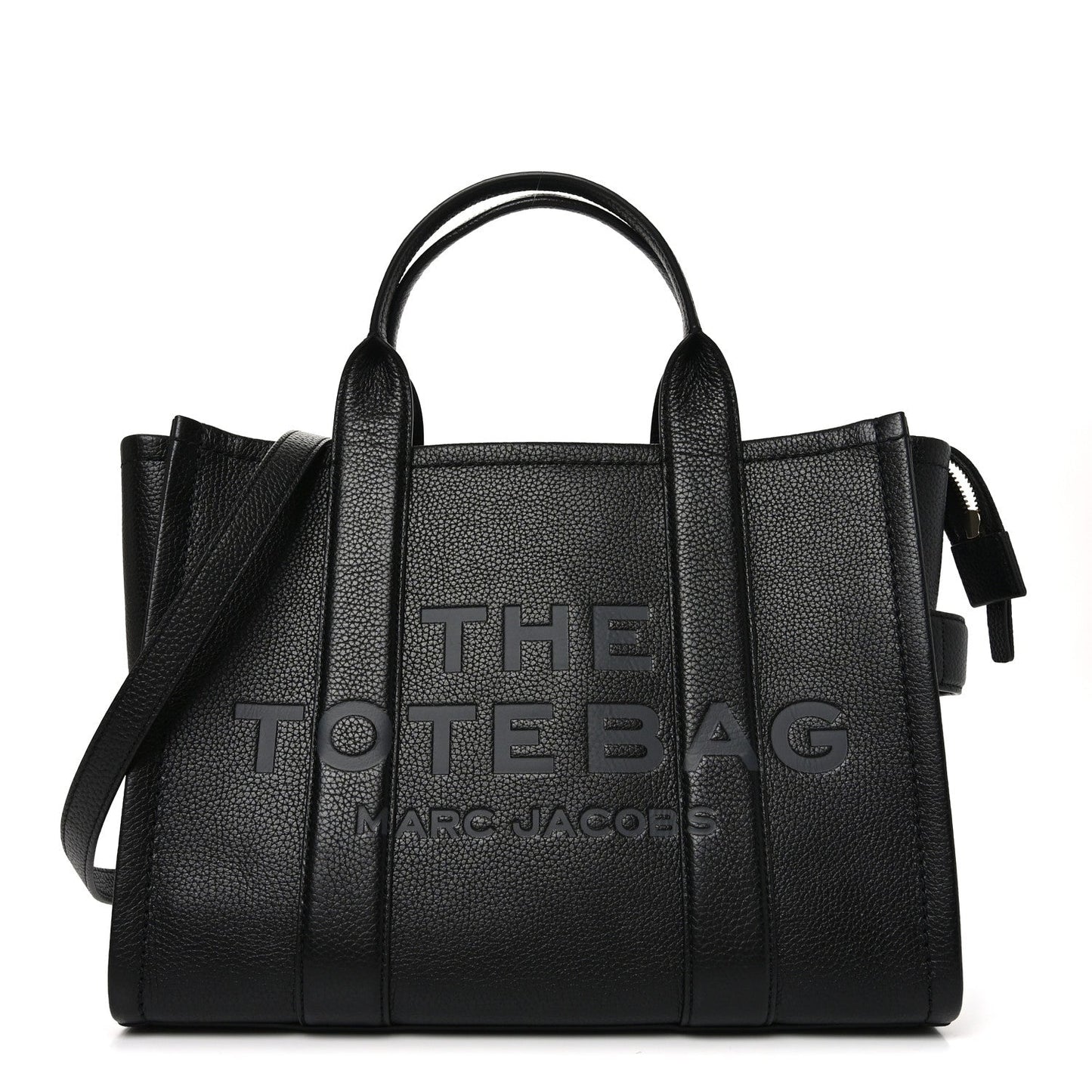 Grained Calfskin Medium The Tote Bag Black